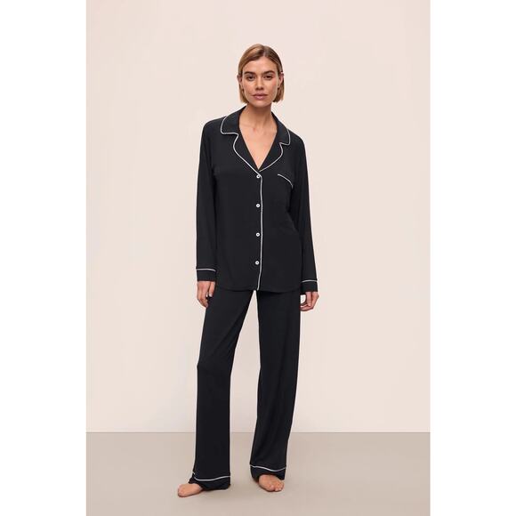 Eberjey Gisele TENCEL™ Modal Pajama Bottoms Women’s Large Black Sleep Cozy Soft - Picture 1 of 6